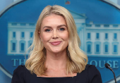 White House Press Secretary Karoline Leavitt holds a press briefing at the White House in Washington