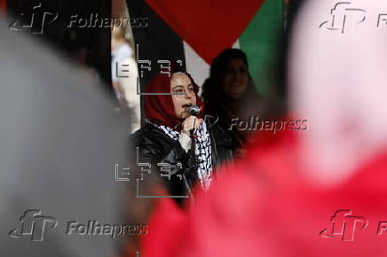 Pro-Palestine rally for Gaza in Melbourne