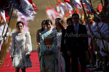 Japan's Princess Kako attends a session in celebration of the 130th anniversary of the establishment of diplomatic relations between Brazil and Japan, in Brasilia