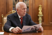 Russian President Putin meets with Rostec CEO Chemezov in Moscow