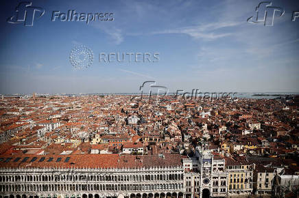 Venice ahead of the expected wedding of Amazon founder Jeff Bezos and Lauren Sanchez
