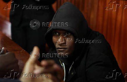 Police officer accused of shooting and killing a hawker in court, at Milimani Law Courts in Nairobi