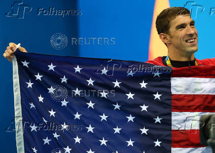 FILE PHOTO: Swimming - Men's 4 x 100m Medley Relay Victory Ceremony