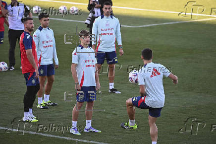Entrenamiento de la selección española