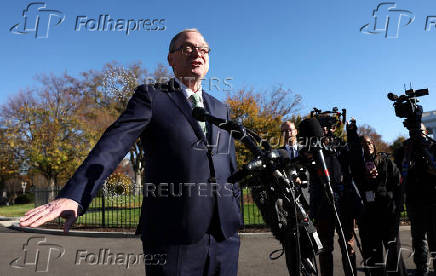 Hassett speaks at the White House in Washington
