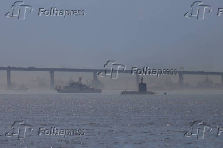 Navios da Marinha do Brasil no Rio de Janeiro.