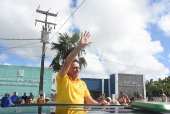 O ex- presidente jair messias bolsonaro, continua internado no hospital rio grande em natal.
