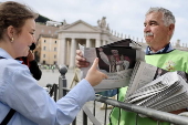 Faithful gather in St. Peter's Square the day after Pope Leo XIV's election