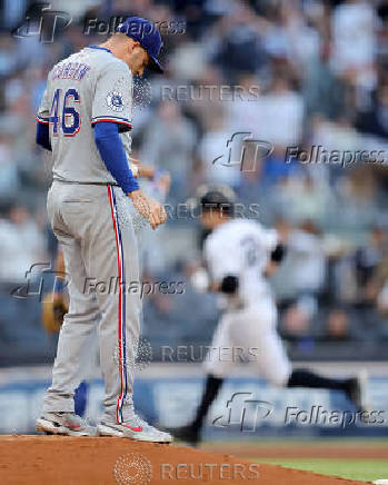 MLB: Texas Rangers at New York Yankees