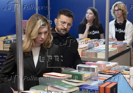 Ukrainian President Zelensky visits 13th International Book Arsenal Festival in Kyiv