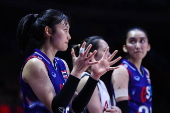 FIVB Volleyball Women's Nations League - Belgium vs Thailand