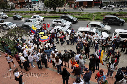 March in support of Colombian Senator Miguel Uribe Turbay, in Bogota