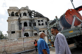 Aftermath of missile attack from Iran on Israel