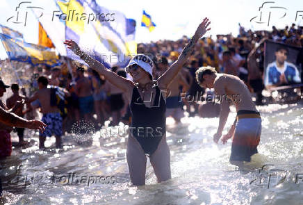 FIFA Club World Cup - Previews - Boca Junior fans at Miami Beach