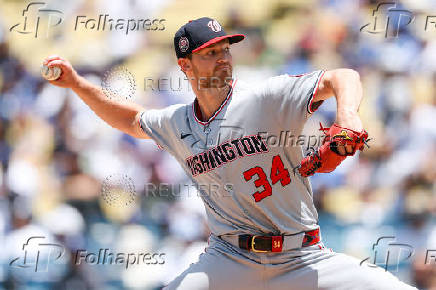 MLB: Washington Nationals at Los Angeles Dodgers