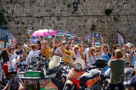 Protest against the arrival of an Israeli cruise ship in Rhodes