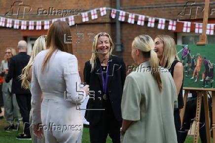 Deputy Prime Ministert hosts England Women’s soccer team at 10 Downing Street in London