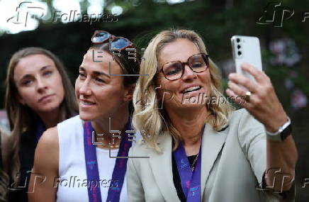 Deputy Prime Ministert hosts England Women’s soccer team at 10 Downing Street in London