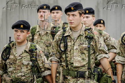 Danish Crown Prince Christian participates in inspection before shooting exercise