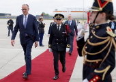 New German Chancelor Merz visits Paris