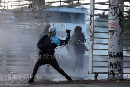 Protest to back Colombian President Petro's labor reform proposal in Bogota