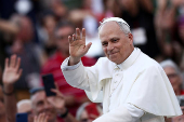 Pope Leo XIV leads prayer vigil in St. Peter?s square at the Vatican