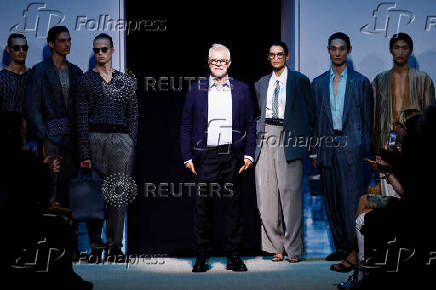 Giorgio Armani presents Spring-Summer 2026 menswear collection, in Milan