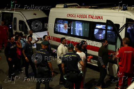 Aftermath of migrant shipwreck off Italy's Lampedusa island