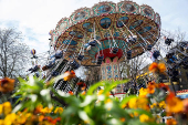 Opening day at Tivoli Gardens in Copenhagen