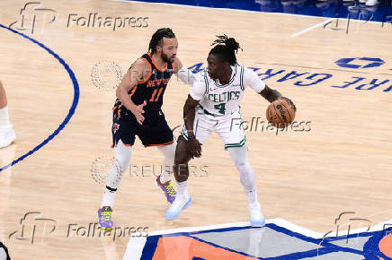 NBA: Boston Celtics at New York Knicks