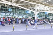 Movimentação no  Aeroporto Humberto Delgado, na cidade de Lisboa em Portugal -  Apagão da Europoa