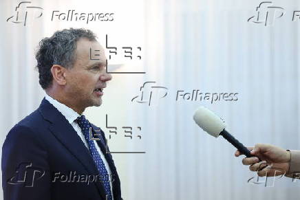 Dutch Foreign Minister Caspar Veldkamp holds press conference in Beijing