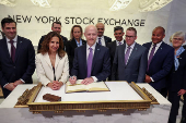 Circle Internet Group, the issuer of one of the world's biggest stablecoins, holds IPO at the NYSE in New York