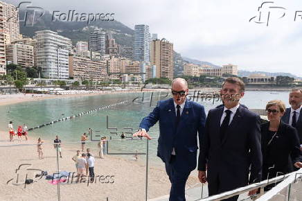 French President Macron on state visit to Monaco