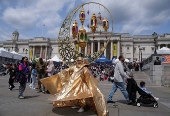 'Eid on the Square' celebrations in Trafalgar Square, London