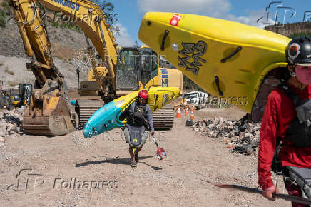 Indigenous youth kayakers paddle down the Klamath river