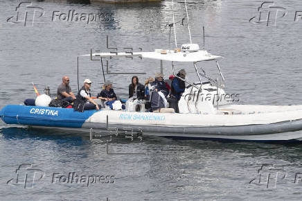 El rey emérito está en Sanxenxo, por cuarta vez en lo que va de año, para disfrutar de la quinta prueba de la Liga 6 metros