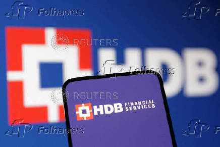 FILE PHOTO: Illustration shows HDB Financial Services logo