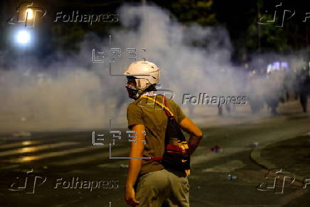 Anti-government protest in Belgrade