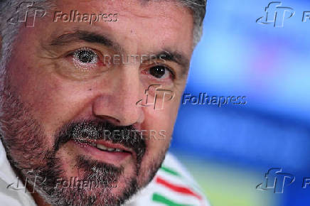 Gennaro Gattuso first training session with Italy