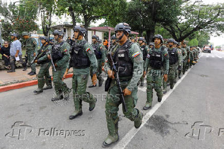 Venezuela holds a military drill in Naguanagua