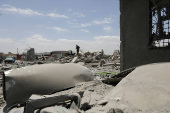 Aftermath of U.S. air strikes in Sanaa