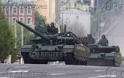 Rehearsal for Victory Day parade in Moscow