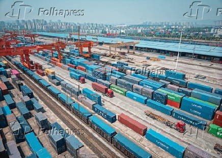 New International Land-Sea Trade Corridor Dry Port, in Chongqing