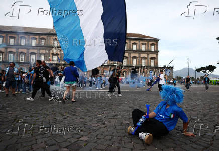 Serie A - Napoli fans gather before Napoli v Cagliari