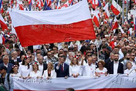 Poland's ruling party hosts 'Patriotic March' in Warsaw
