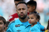  Neymar na partida entre Santos e Botafogo