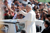 Pope Leo XIV leads the mass for the Jubilee of the Ecclesial Movements, at the Vatican