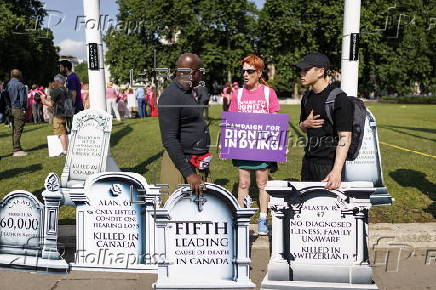 Protests ahead of debate on the assisted dying bill in Parliament