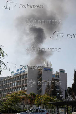 Aftermath of a strike from Iran on Israel, in Beersheba